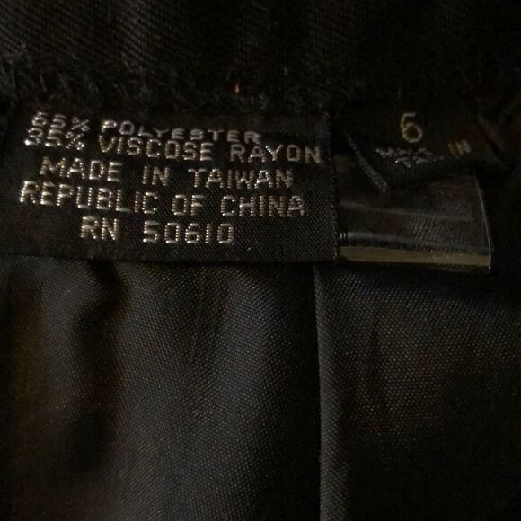 Sassco Black Pencil Skirt Career Professional 6 - Picture 8 of 8